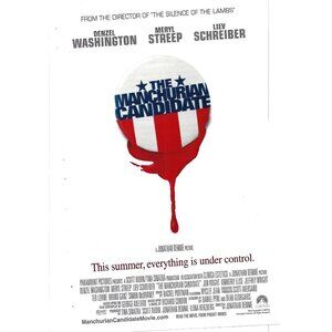 The Manchurian Candidate Denzel Washington Meryl Streep Advert Movie 2000s Print